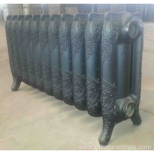 Antique ornate cast iron radiator